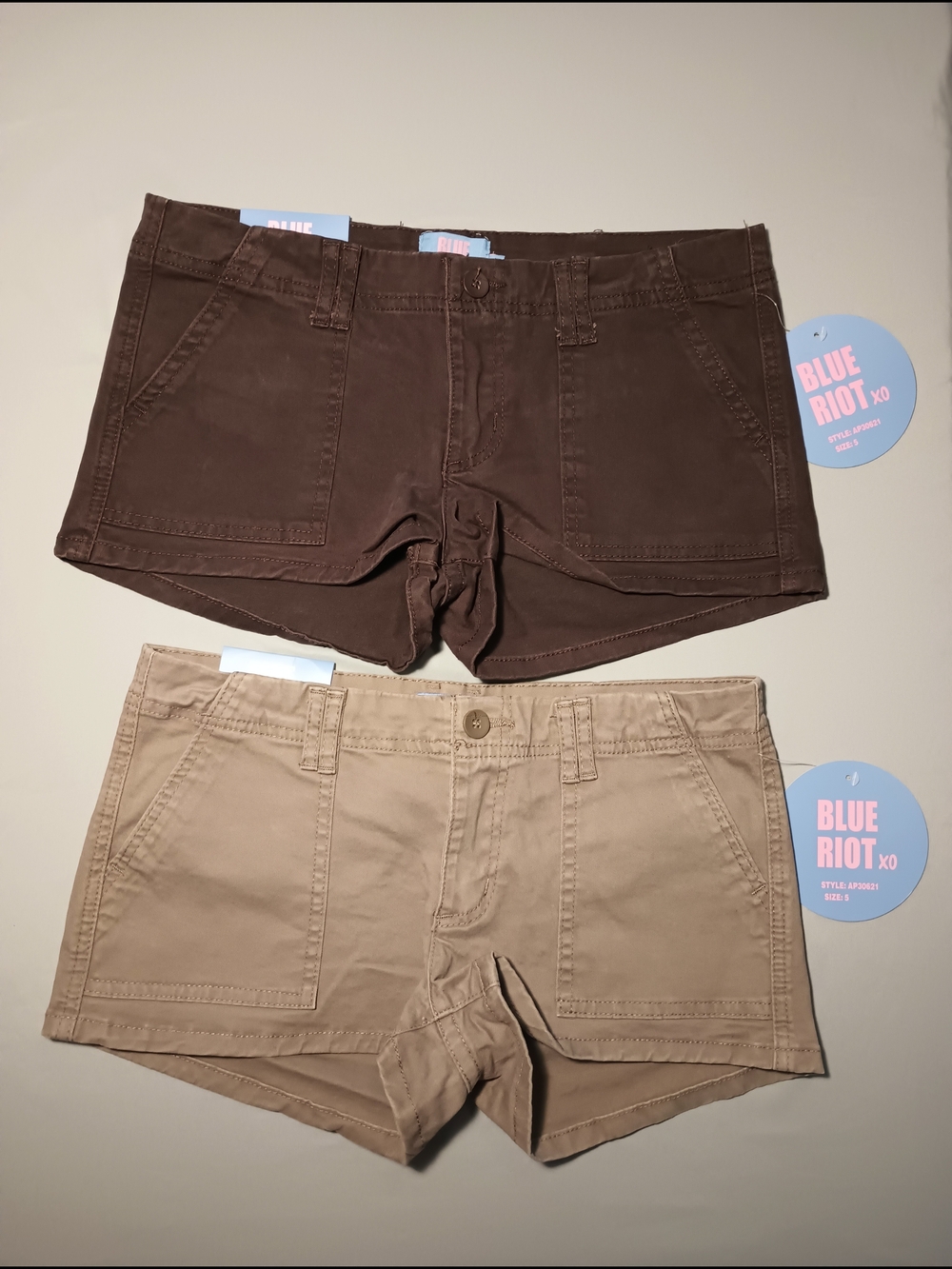 Blue Riot XO Juniors Utility-Style Cotton Shorts (2)